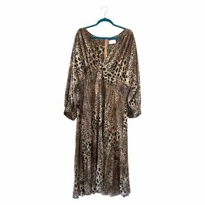 NWOT ASOS Design Curve Leopard Print Dress (18)